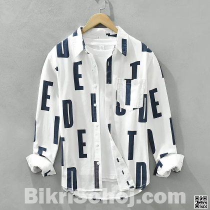 Mens Floral Print Cotton Casual Shirt